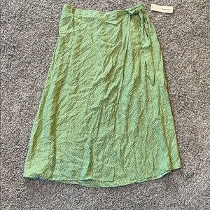 URBAN Romantics Green A-Line Skirt with Dots